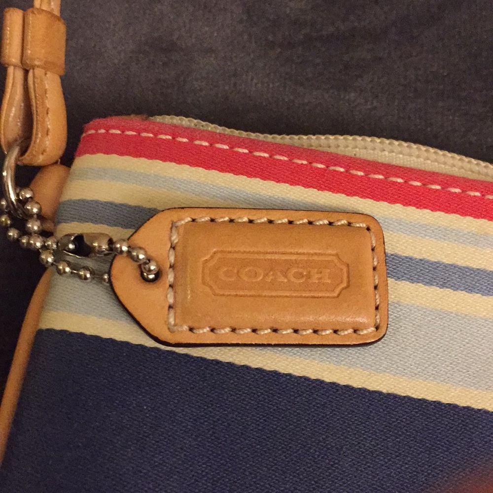 Authentic Coach Multicolored Mini Wristlet - Picture 3 of 5